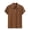 Brown, variant on Men's Vintage Striped Jacquard Golf Shirt Short Sleeve Collared Diamond Knit Tee Summer Beach Vacation Tops Lightweight Breathable Stretchy Casual Old Money Style