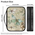 thumbnail image 4 of FKELYI Retro Butterfly Leaf Print Bible Cover for Women Faux Leather Bible Case Lightweight Church Bible Bag with Zipper Pocket & Handle for Christian Prayer Outdoor Study, 4 of 6