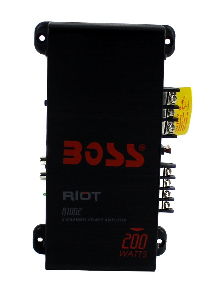 NEW BOSS R1002 200W 2Channel RIOT Car Audio High Power Amplifier Amp