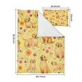 thumbnail image 5 of Golden Retrievers and Flowers Duvet Cover and Pillowcase Set for Single Bedding, Bedroom Accessories for Kids Teens, 5 of 5