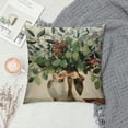 thumbnail image 2 of Chilfamy   Spring Summer Leaf Pillow Covers Watercolor Eucalyptus Leaves Couch Pillow Cases Sage Green Farmhouse Throw Pillows Home Decor for Living Room Bedroom Bed Cushion Outdoor White, 2 of 5