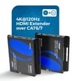 OREI 4K@120Hz HDMI Extender over CAT 6/7 up to 130 feet with EDID & Bi ...
