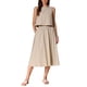 thumbnail image 2 of INSPIRAR CHIC Conjunto de Falda de 2 Piezas para Mujer Top de Tanque Corto Sin Mangas Falda Midi A-Line de Cintura Alta Ropa Casual de Verano Khaki XL, 2 of 6