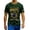 Dark Green, variant on Men's Brazil Soccer T-Shirt Crewneck Short Sleeve Dark Green Retro Crest Graphic Tee Brazilian Flag Top Casual Game Day Fan Gear