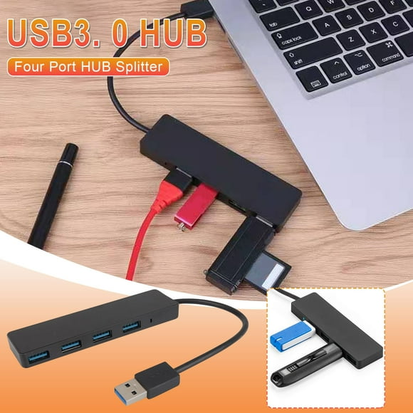 Accessories & Fournit un Concentrateur de Données Ultra Mince à 4 Ports Usb 3.0, pour les Pros de Surface, pour les Xps, pour les Ordinateurs Portables, pour les Lecteurs Flash Usb, pour les Disques Durs Mobiles et Plus Je9133