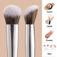 thumbnail image 5 of Concealer Makeup Brushes Set, Angled Under Eye Brightening Brushes for Liquid, Cream, Stick Concealer Foundation Nose Contour Eyeshadow Blending (189193), 5 of 17
