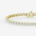thumbnail image 2 of Unique Moments 5 Carat Round Lab Grown Diamond Tennis Bracelet in 14K Yellow Gold, Fine Jewelry for Women, Gift Box Included, 2 of 5