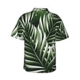 thumbnail image 3 of Bixox Men's Hawaiian Shirts Men's Tropical Palm Leaves1 Print Short-Sleeve Shirt-X-Large, 3 of 8