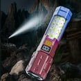 thumbnail image 1 of USB Rechargeable Camping Light, Hanging LED Tent Lamp with Battery Display, Adjustable Brightness Outdoor Flashlight for Hiking, Emergencies, Night Reading, 1 of 6