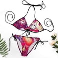thumbnail image 5 of Hazbin Hotel Women Bikini Set Sexy Two Pieces Halter String Swimsuit Triangle Briefs Tie Side Bottom, 5 of 7