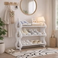 thumbnail image 1 of Organizador de Zapatos, Rack para Zapatos de Tres Niveles, para Uso Diario en Dormitorio, Armarios, Entrada, Dormitorio, 1 of 7