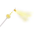 thumbnail image 1 of Faux Feather Cat Wand Interactive Beaded Cat Teaser Kitten Play Wand with Bell, 1 of 10