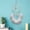 White WH, variant on Iumwxz Chain Dreamcatcher Wind Chime Iron Decorative Girly Heart Shop Gift Hanging Soothe Home Bedroom Nursery Accent Youthful Durable Single Purple