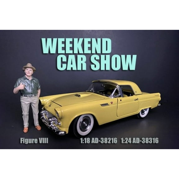 Weekend Car Show Figure VIII, Green - American Diorama 38216 - 1/18 scale Figurine - Diorama Accessory