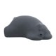 thumbnail image 5 of Sofá perezoso, sillón otomano con respaldo, asiento tipo lounge, chaise lounge creativo con forma de oso Gris oscuro, 5 of 8