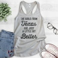 thumbnail image 2 of The Girls From Texas Are Just A Little Bit Better Tank Top, Ladies Racerback Tank Top, Texas Southwest Tank, Silver Gray, XX-Large, 2 of 3