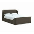 thumbnail image 3 of BenJara Keni Full Size Platform Bed, Soft Brown Boucle Upholstery, Curved Design, 3 of 4