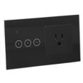 thumbnail image 2 of Wall Panel Switch, Energy Saving Quick Response 10A US Plug 95-250V/AC Switch Socket  For Office, 2 of 8