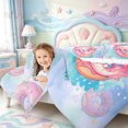 thumbnail image 3 of Manfei 3D-Printed Axolotl Queen Comforter Set,Ocean Animal Comforter Sets Queen,Reversible,3-Piece,1 Comforter and 2 Pillowcases, 3 of 7