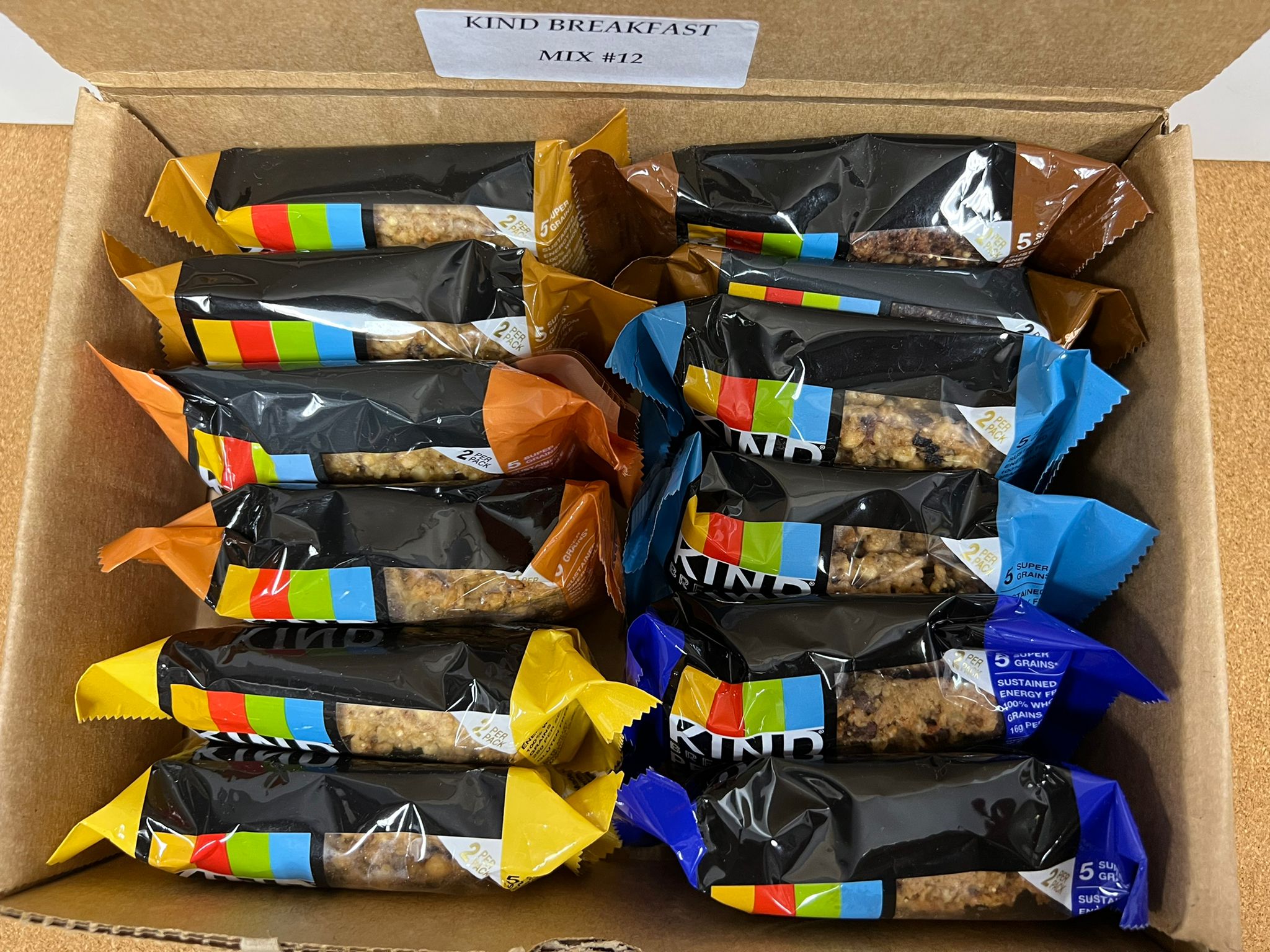 Kind Breakfast Bars Variety 6 Flavors, Dark Chocolate, Blueberry Almond, Honey Oat, Peanut Butter, Almond Butter,Peanut Butter Dark Chocolate 12 Pack