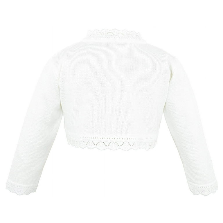 Baby girl cream bolero cardigan discount