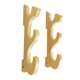 thumbnail image 5 of Soporte de pared con gancho, estante compacto de madera maciza horizontal para exhibición. 3 niveles, 5 of 9