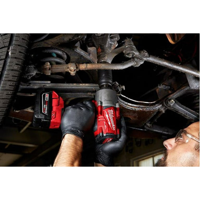 Milwaukee M18 FUEL 18-Volt Lithium-Ion Brushless Cordless 1/2 in. Impact  Wrench with Friction Ring Kit with One 5.0Ah Batteries