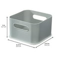 thumbnail image 3 of iDesign Plastic Pantry Storage Bin with Handles - Set of 4 - Gray - Made in USA, 3 of 7