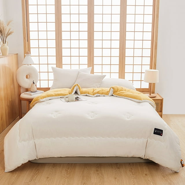 Binmer Blankets And Throws Clearance -Soft Washed Microfiber Duvet Insert - Great For Summer Spring Fall Enhanced Warmth For All Seasons - Lightweight Yet Insulating Comforter Core