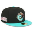 thumbnail image 3 of Men's New Era Black/Turquoise Memphis Grizzlies 2025/26 Classic Edition Jersey Hook 59FIFTY Fitted Hat, 3 of 7