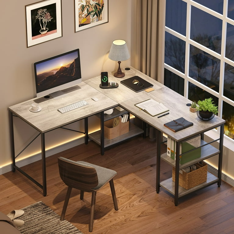 L shaped on sale desk 2 person