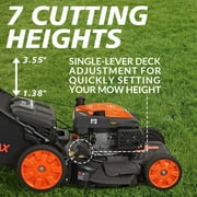 Yardmax 22 Self Propelled Lawn Mower with Seven Cutting Heights