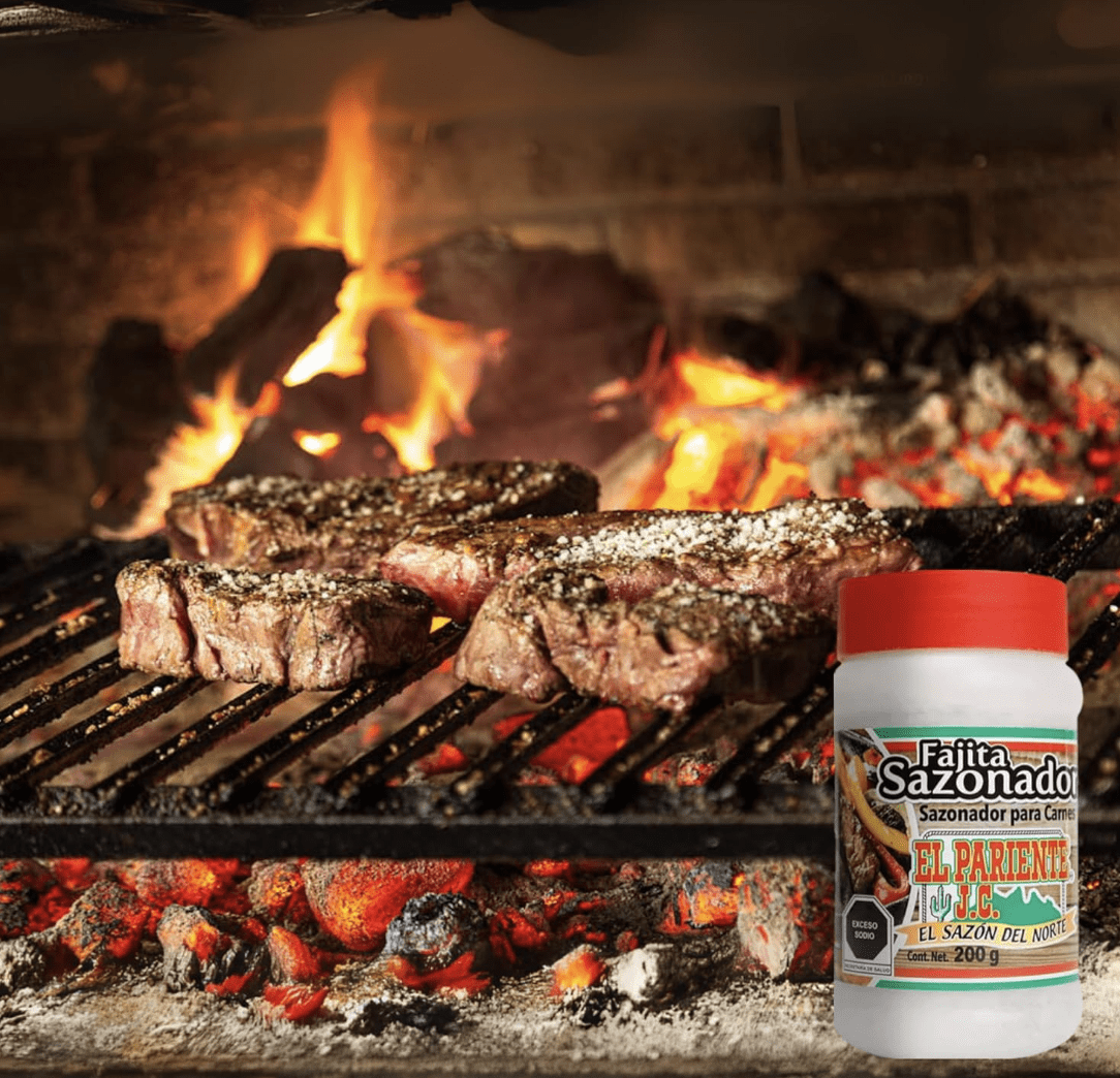 El Pariente Fajita Seasoning for Beef – 7oz (200g) – Authentic Mexican Spice Blend for Grilled Meats (pack of 2)