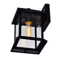 thumbnail image 2 of CWI Lighting Blackbridge 1 Light Outdoor Black Wall Lantern, 2 of 5