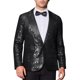 thumbnail image 1 of CHAQUETAS DE LENTEJUELAS INSPIRADORAS CHIC PARA HOMBRES, CHAQUETA DE DEPORTES BRILLANTE CON SOLAPA PICO, TRAJE BRILLANTE PARA BODAS, 1 of 5
