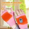 thumbnail image 6 of Heated Fingerless Gloves for Typing, Waterproof Portable Hand Warmers Rechargeable Gloves for Winter, 6 of 6