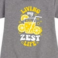 thumbnail image 3 of Instant Message - Living My Zest Life - Toddler & Youth Girls Fleece Dress, 3 of 6