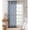 Gray, variant on Vargottam Gray Block Floral Design Extra Long Sheer Curtains for Double Height Windows & Doors - Set of 2 Panels, 108", Grommet Top, Light Filtering Printed Georgette Drapes