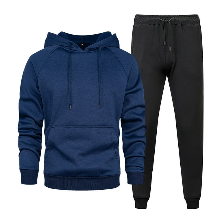 90S Outfit for Men Men s Fall Winter Sports Fashion Casual Solid Color Sports Hoodie And Pants S Men Black Jeans Pants Walmart