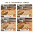 thumbnail image 7 of ODIKA 3'x5' Warm Earth Tones Safari Night Abstract Washable Throw Rug Modern Geometric Art with Nature Motifs Stain Resistant, Low Profile, Non-Slip for Entryway, Kitchen, Mudroom, 7 of 7