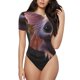 thumbnail image 1 of Balery Adorable Fluffy Bat Body de cuello redondo de manga corta para mujer Tops de manga corta Tops básicos-Medium, 1 of 7