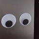 thumbnail image 3 of 2 uds ojos saltones que se mueven ojo resina autoadhesivo accesorio artesanal decoración del hogar para nevera 8cm/3,15 pulgadas negro blanco, 3 of 14