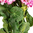 thumbnail image 3 of Vickerman 19.5" Artificial Light Pink Geranium Bush., 3 of 8
