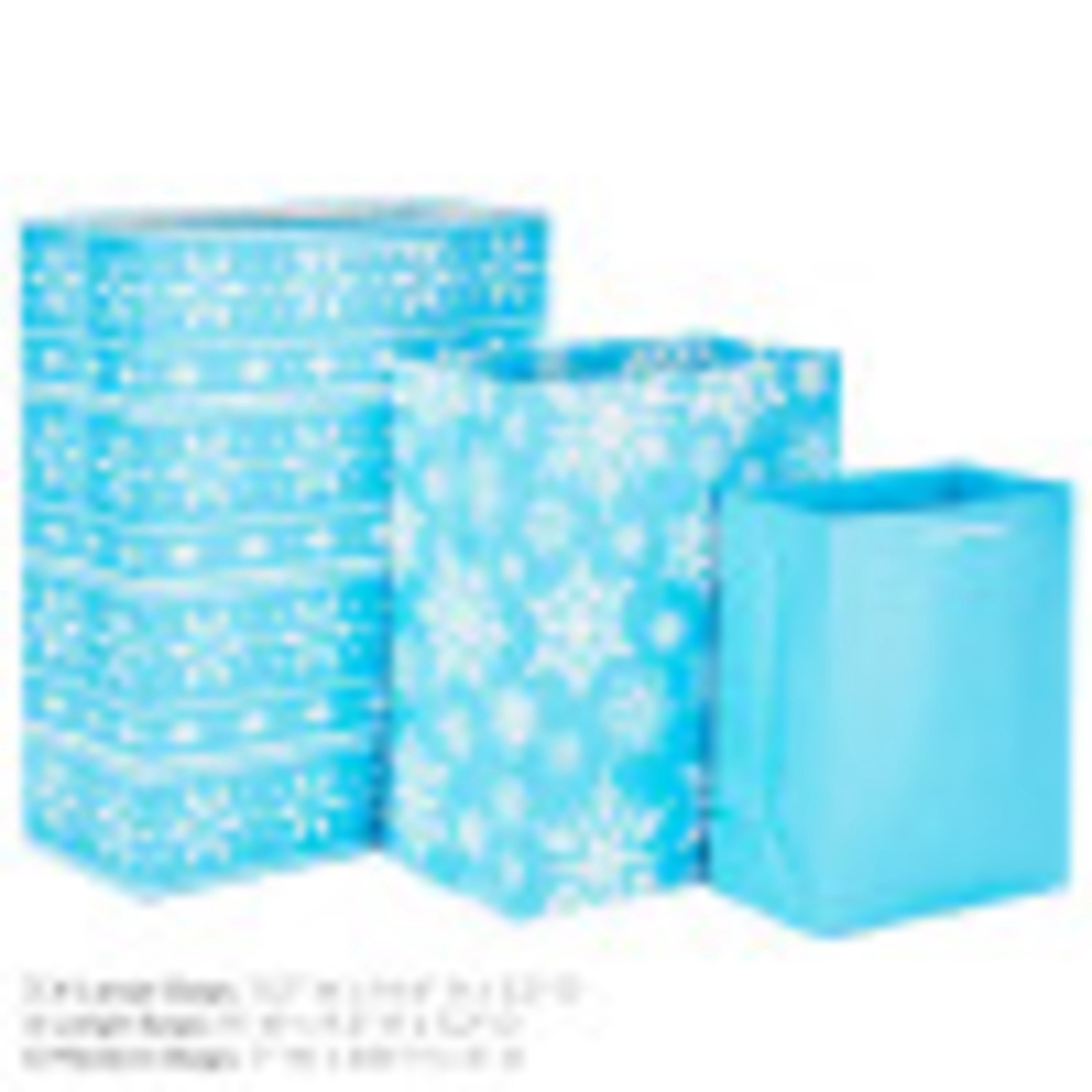 Hallmark Christmas Gift Bags Assorted Sizes (12 Bags: 5 Medium 8", 4 Large 11", 3 Extra Large 14") Red, Blue, Green, Solids, Snowflakes, Stripes