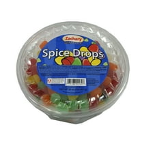 Zachary Spice Drops Tub 32 oz. Jelly Candy Regular Size Pieces