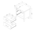 thumbnail image 3 of South Shore Gravity, Contemporary Nightstand,  Gray, 3 of 14