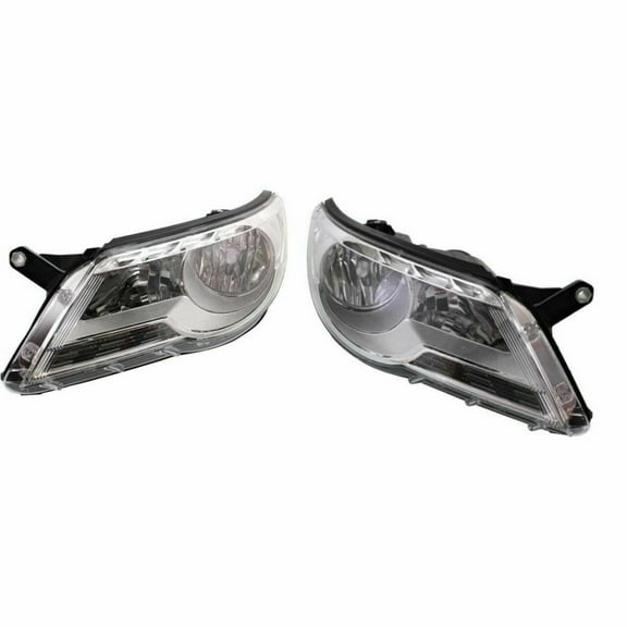CarLights360: For 2009 2010 2011 Volkswagen Tiguan Headlight Assembly Driver and Passenger Side DOT Certified w/Bulbs - Replaces VW2502143 VW2503143