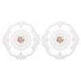 thumbnail image 1 of EeaseCA 2pcs Lace Placemats Cups Mats Table Mats Photo Props Mug Mats for Home, 1 of 8