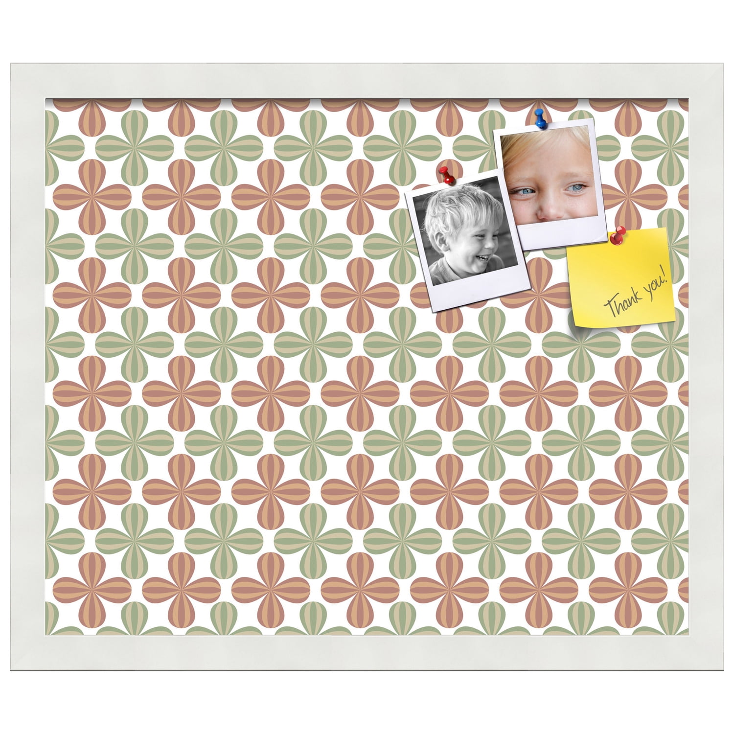 PinPix ArtToFrames 16x13 Custom Cork Bulletin Board    Poster Board Has a Fabric Style Canvas Finish, Framed in Satin White Frame (PinPix-558)