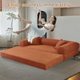 thumbnail image 5 of Medium Size Pink Light luxury sit/lie convertible compression sofa bed module free combination, 5 of 11